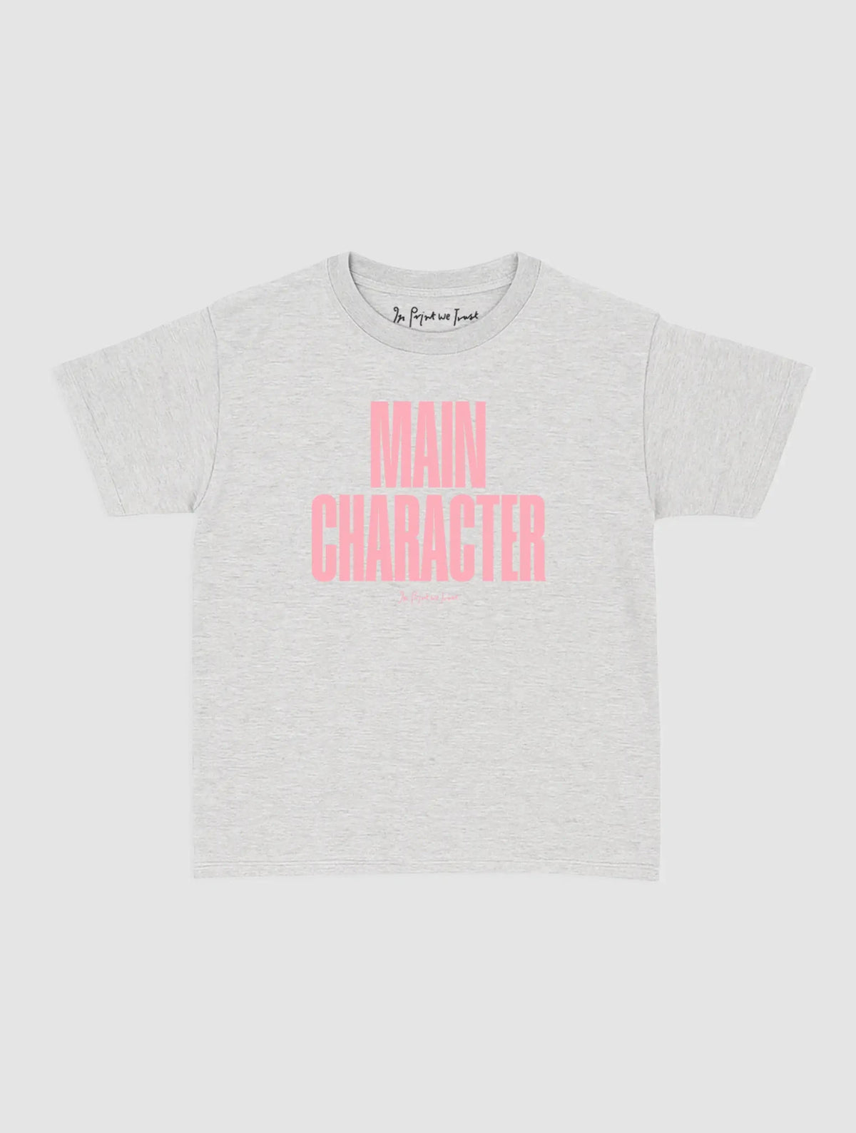 main character baby tee - In Print We Trust
