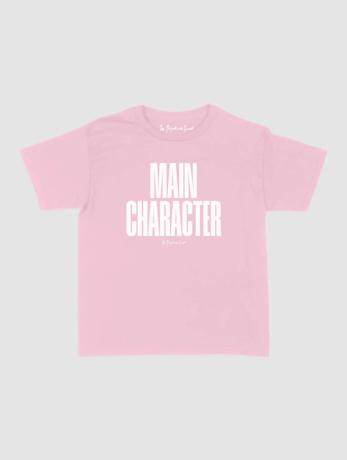 main character baby tee - In Print We Trust