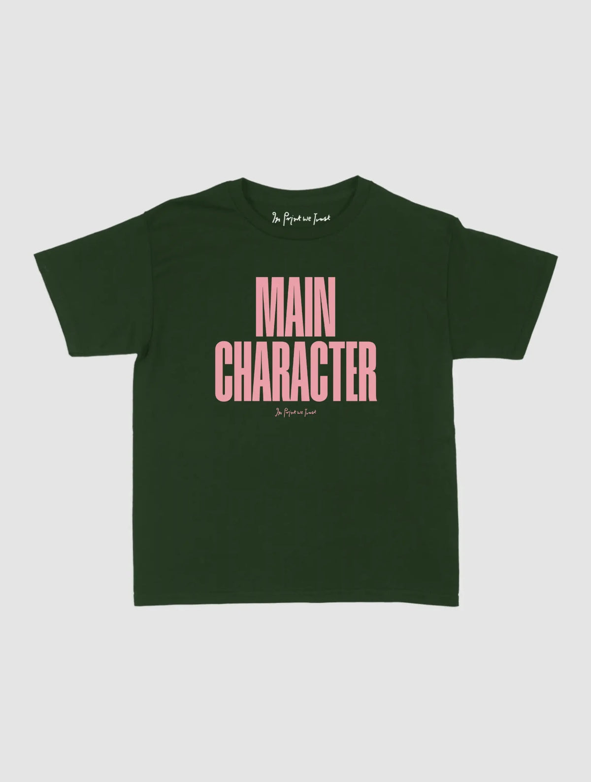 main character baby tee - In Print We Trust