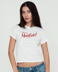 man eater baby tee - In Print We Trust