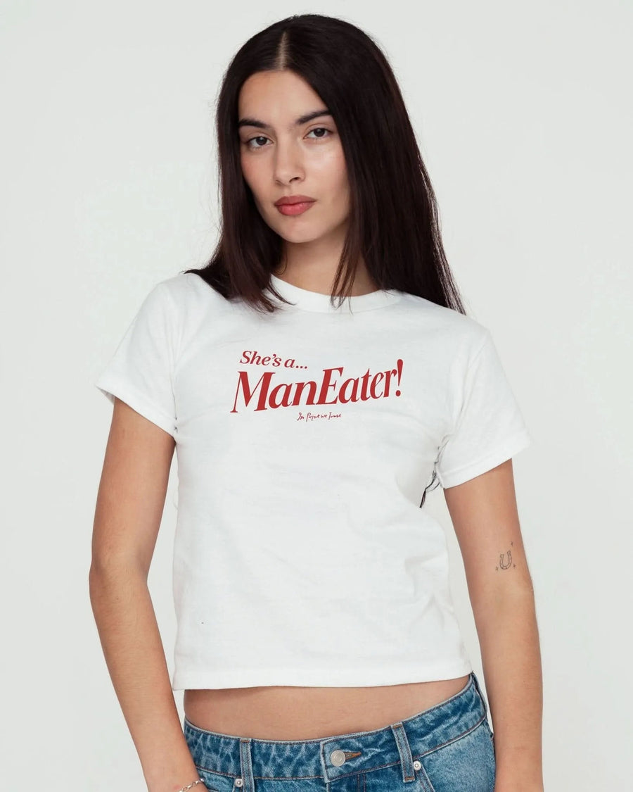 man eater baby tee - In Print We Trust