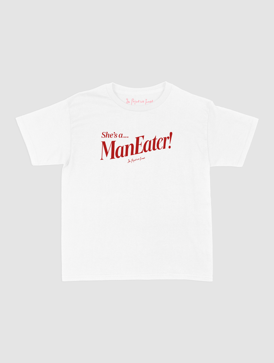 man eater baby tee - In Print We Trust