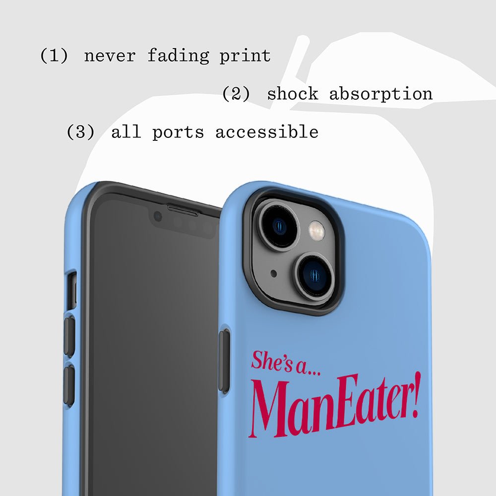 man eater tough iPhone case - In Print We Trust