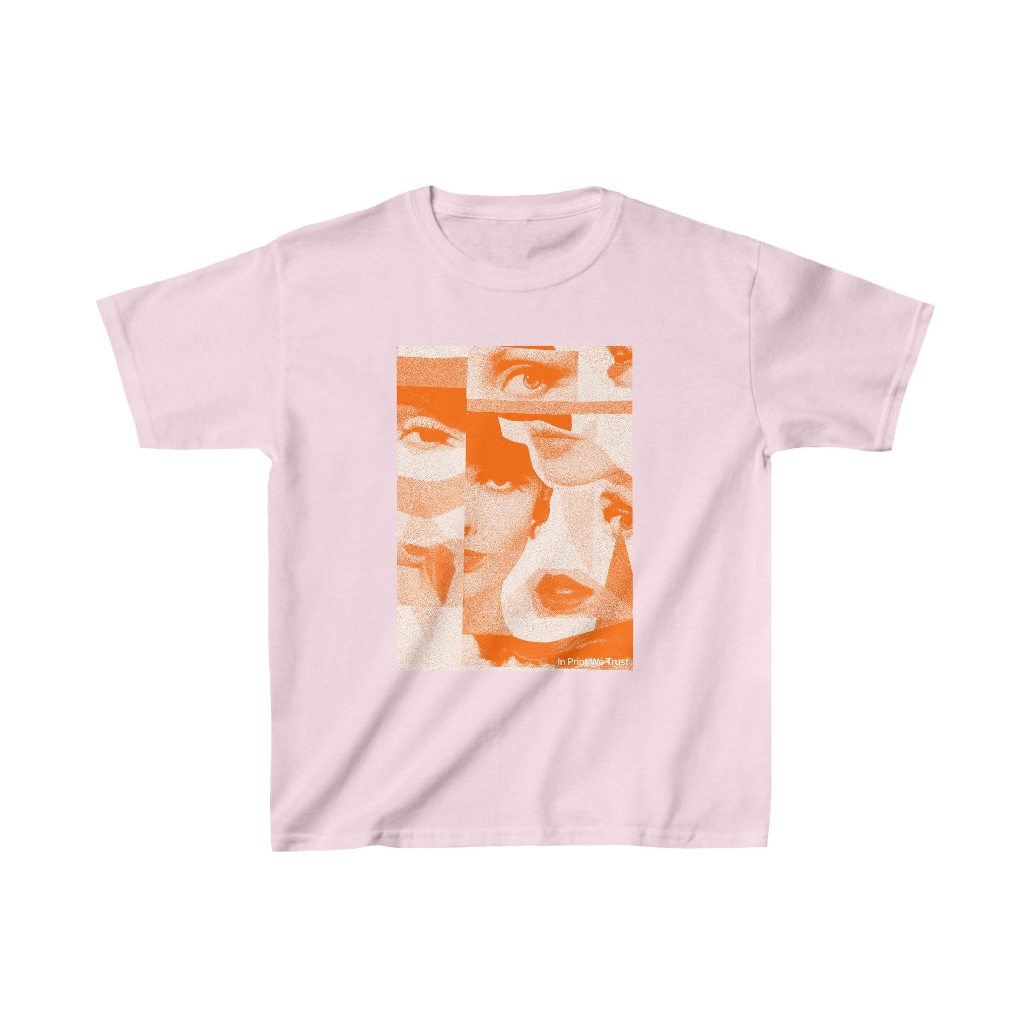 'Many Faces' baby tee - In Print We Trust