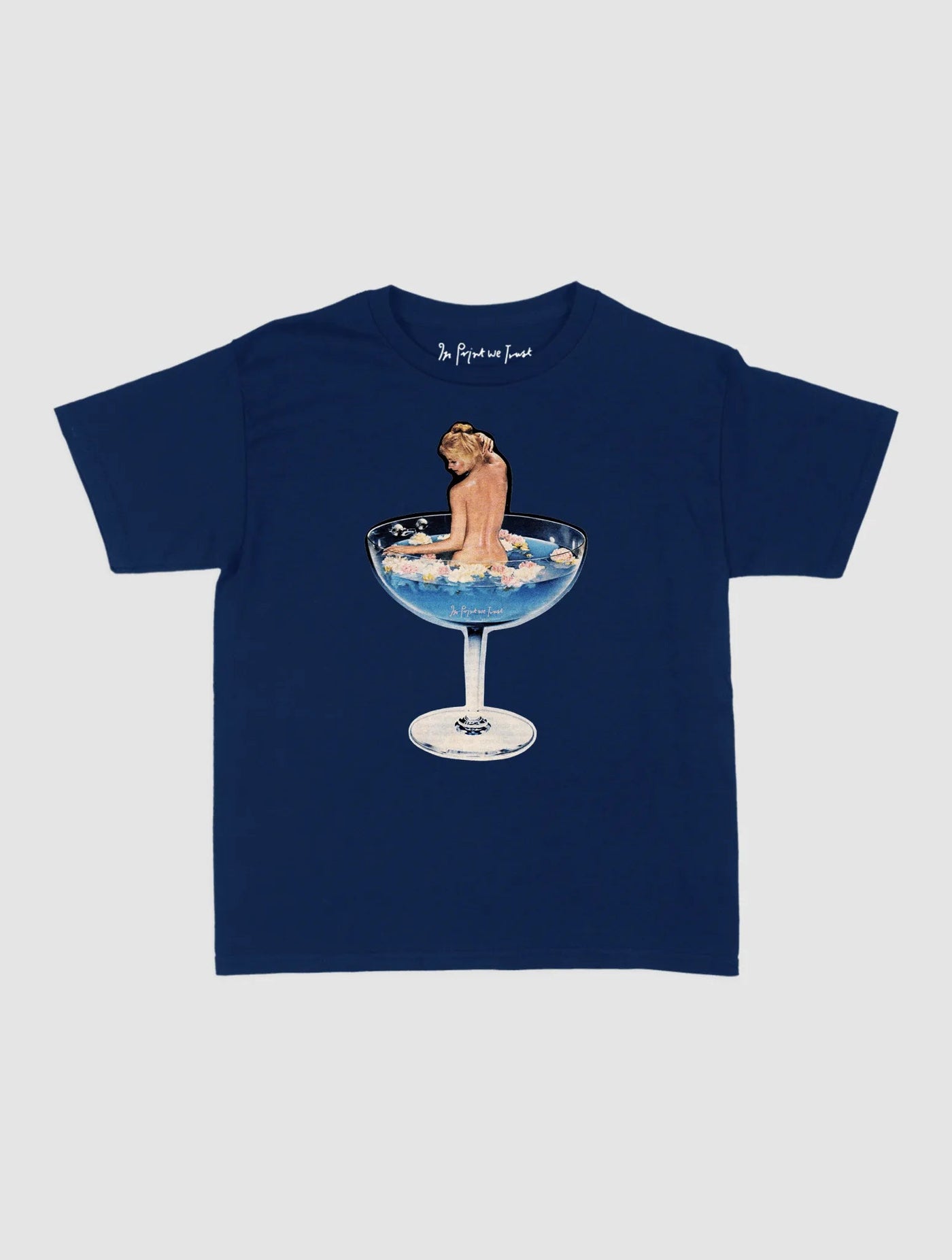 martini girl baby tee - In Print We Trust
