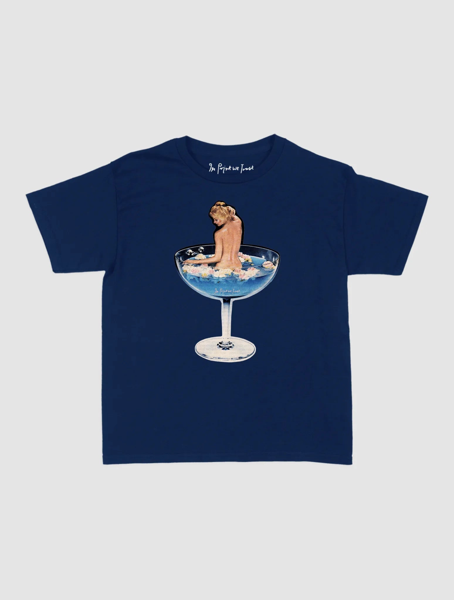 martini girl baby tee - In Print We Trust