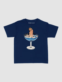 martini girl baby tee - In Print We Trust