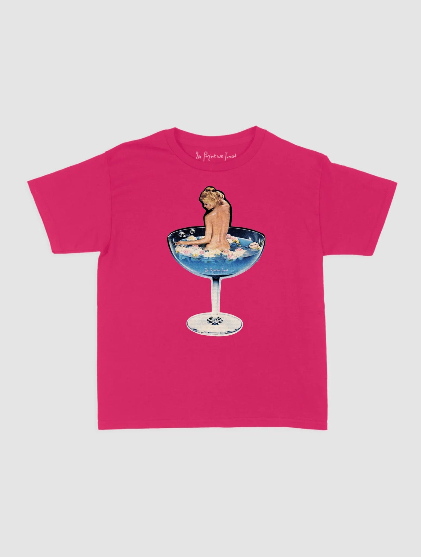 martini girl baby tee - In Print We Trust