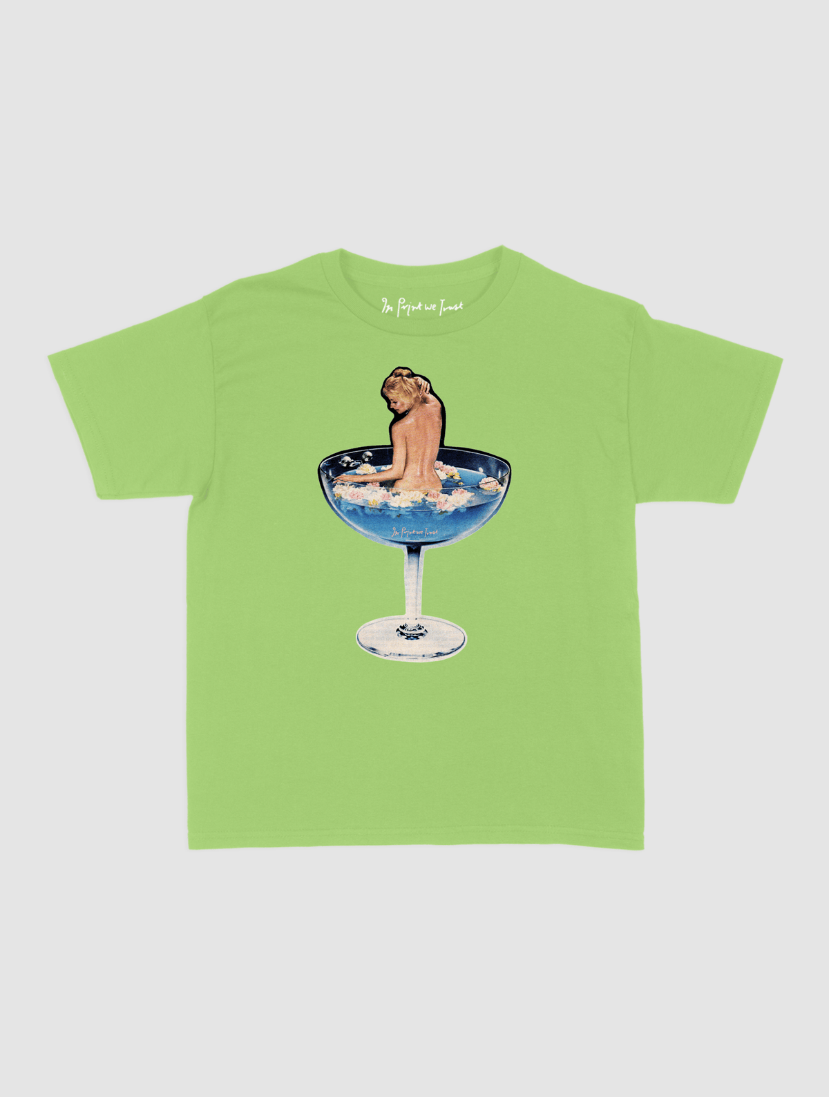 martini girl baby tee - In Print We Trust