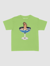 martini girl baby tee - In Print We Trust