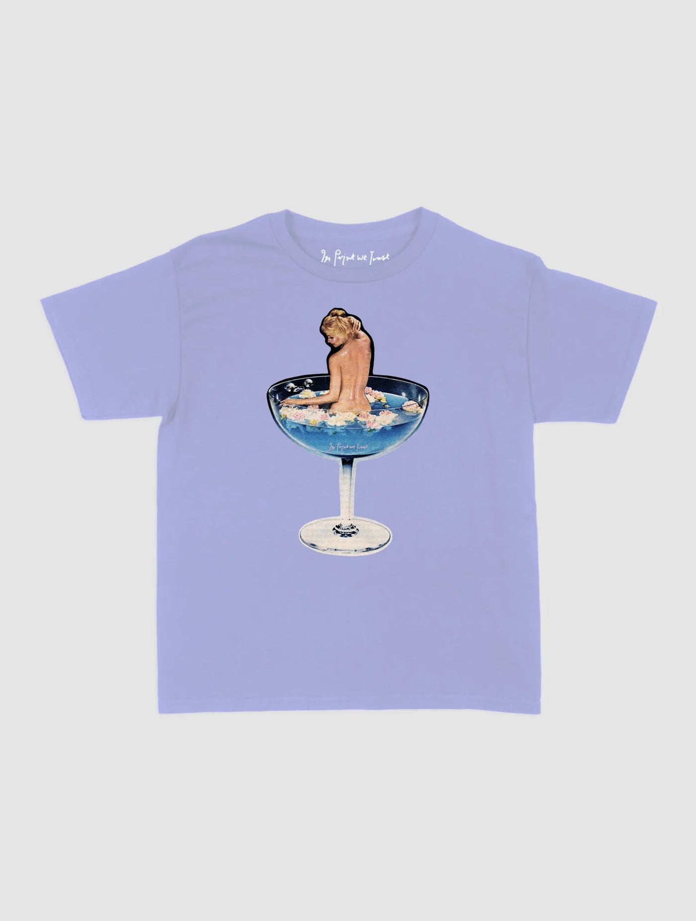 martini girl baby tee - In Print We Trust