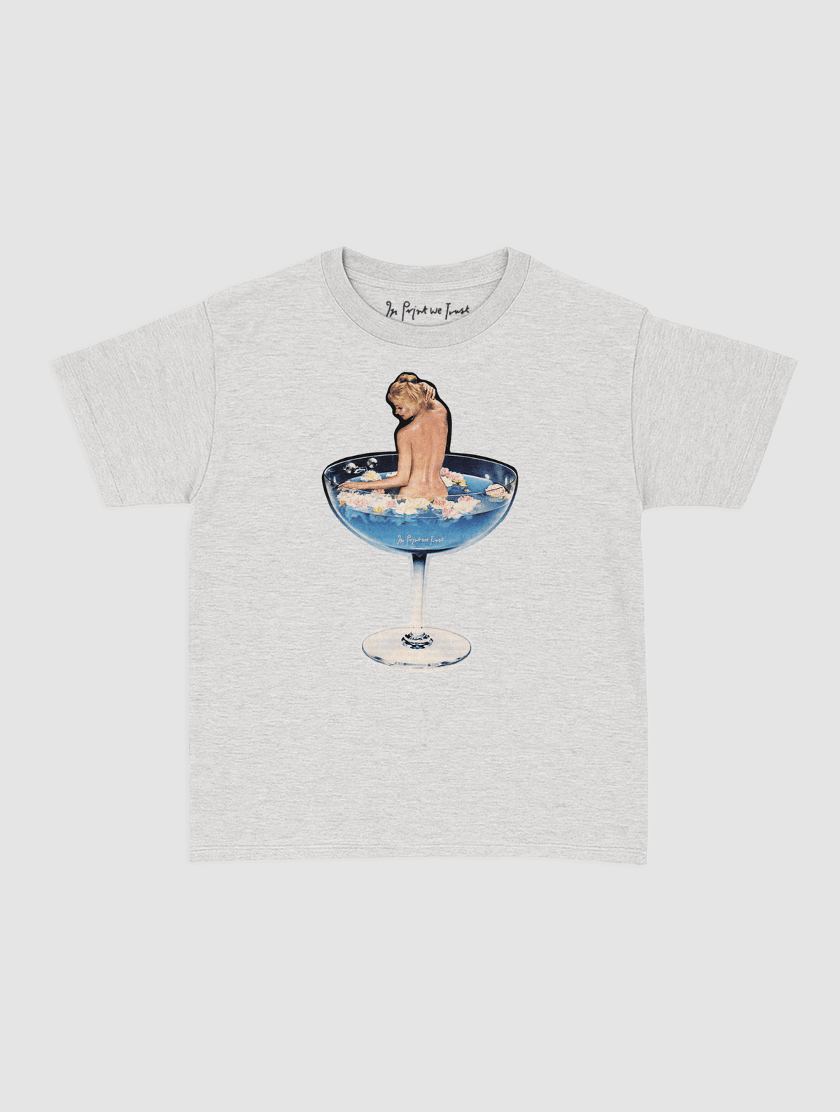 martini girl baby tee - In Print We Trust