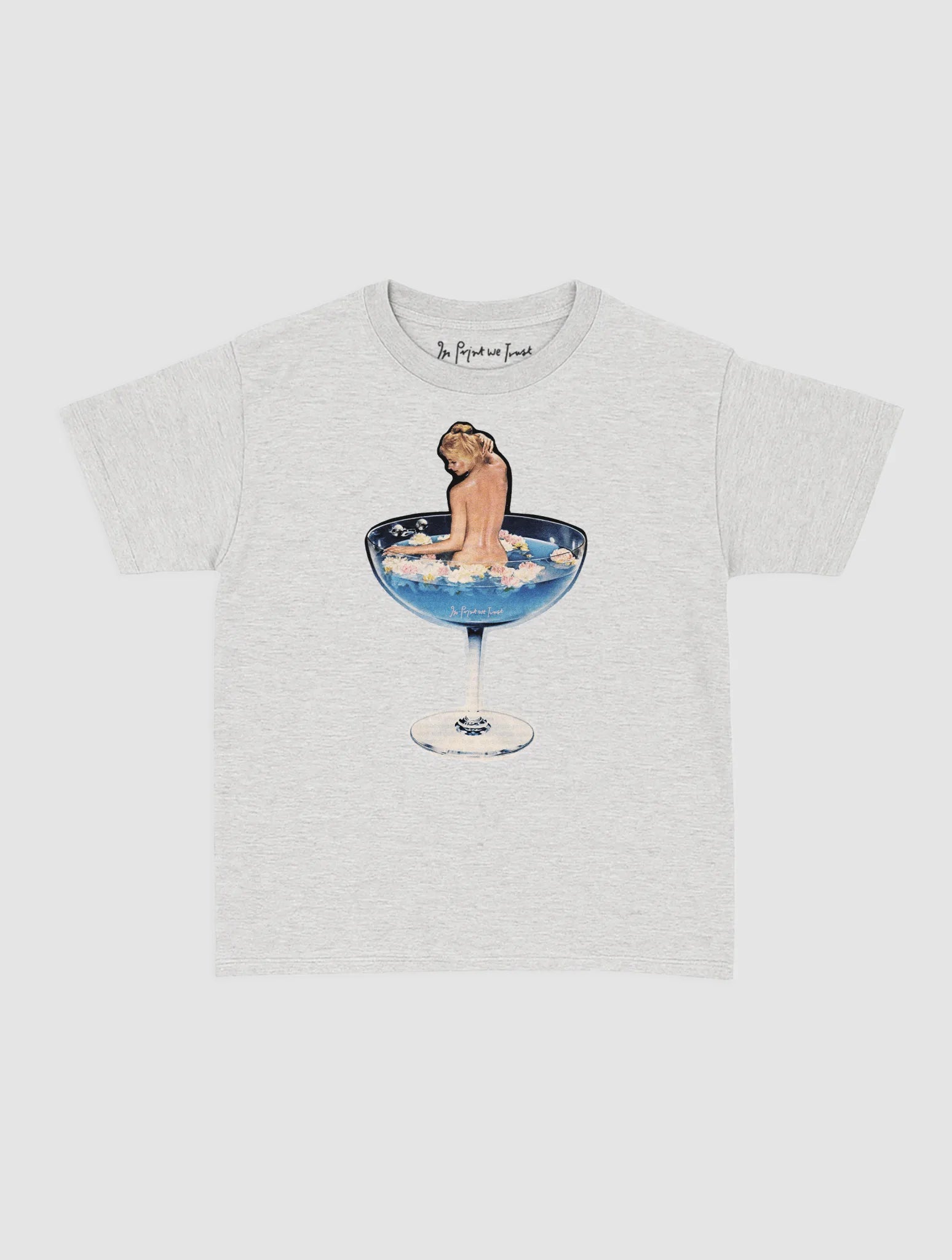 martini girl baby tee - In Print We Trust