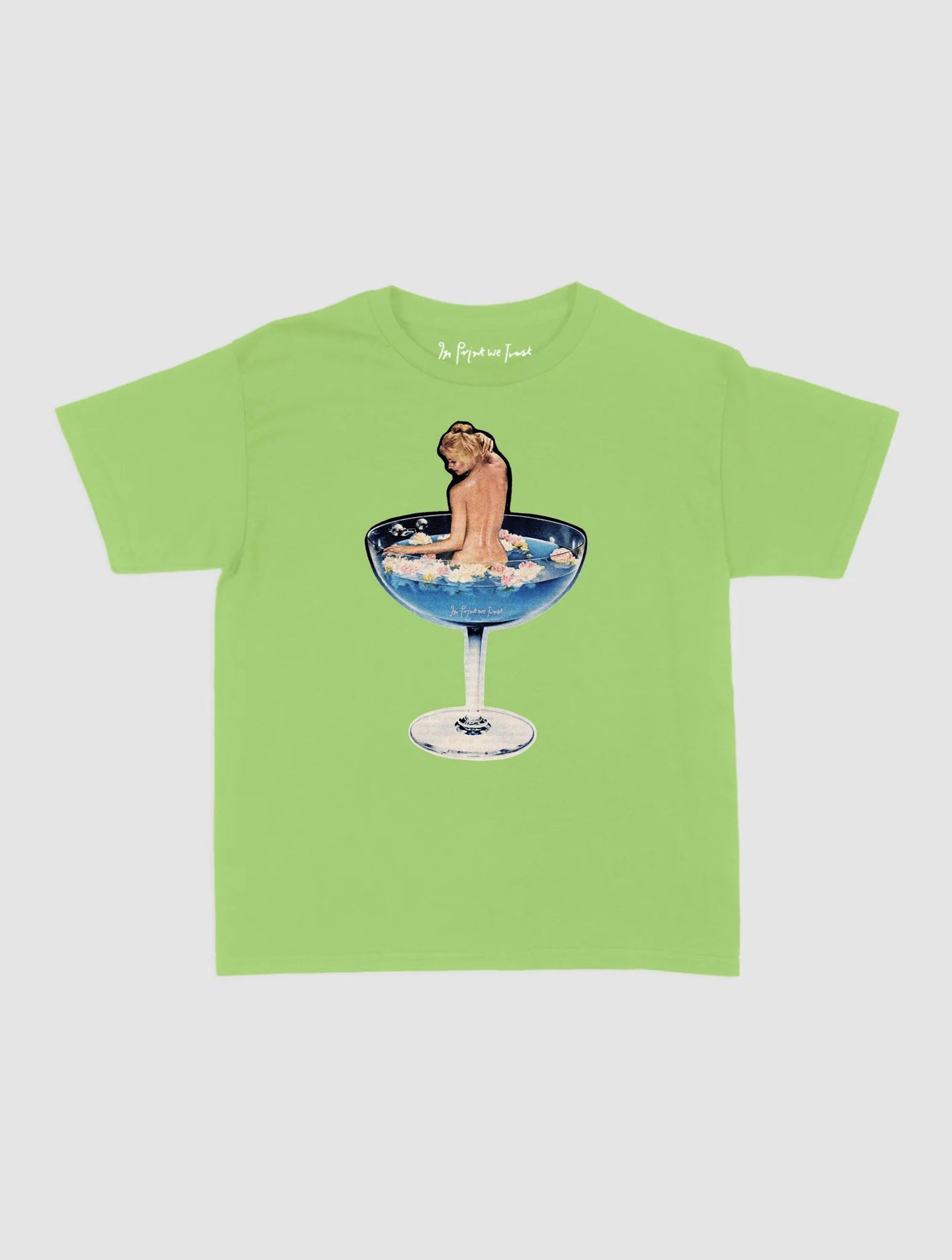 martini girl baby tee - In Print We Trust