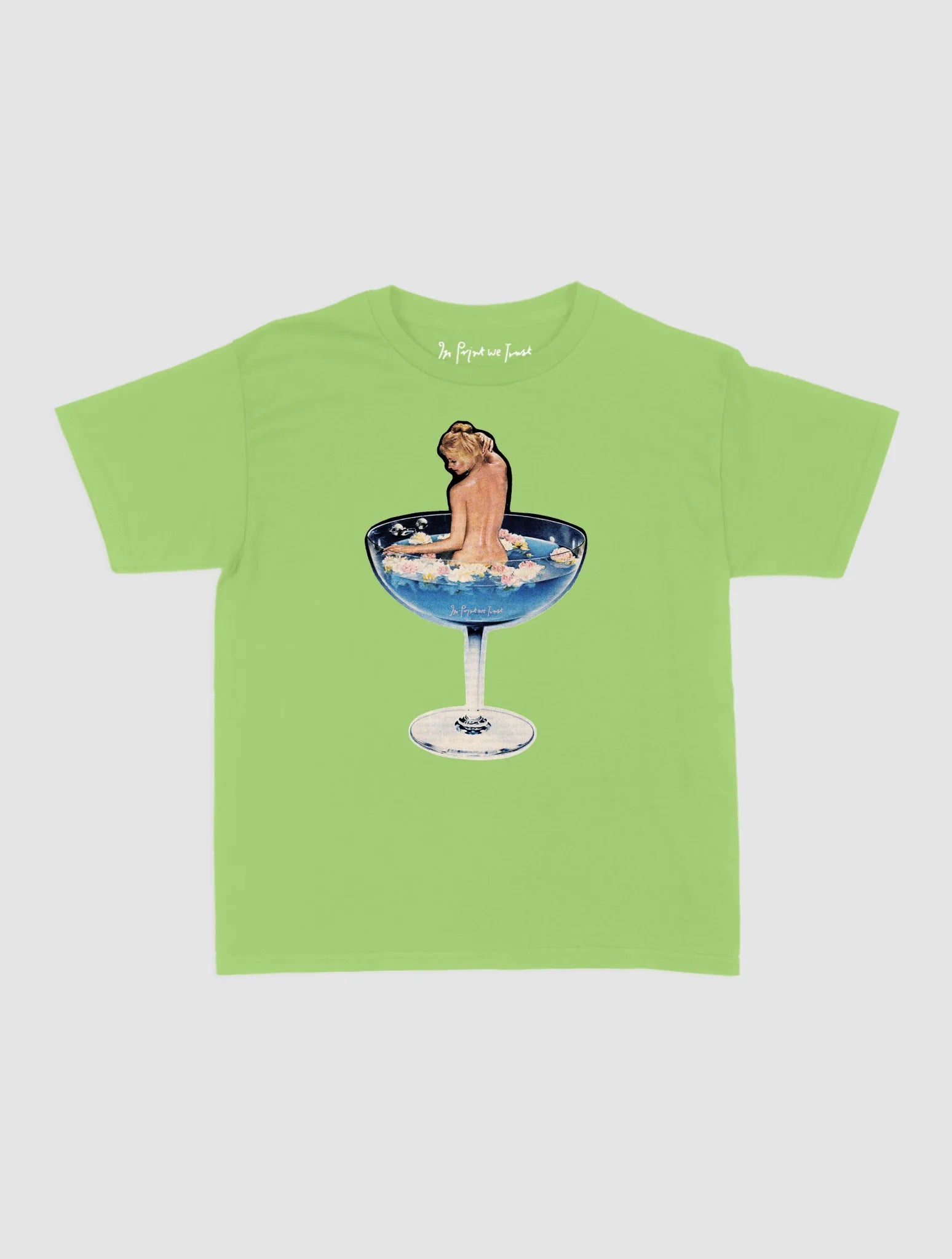 martini girl baby tee - In Print We Trust