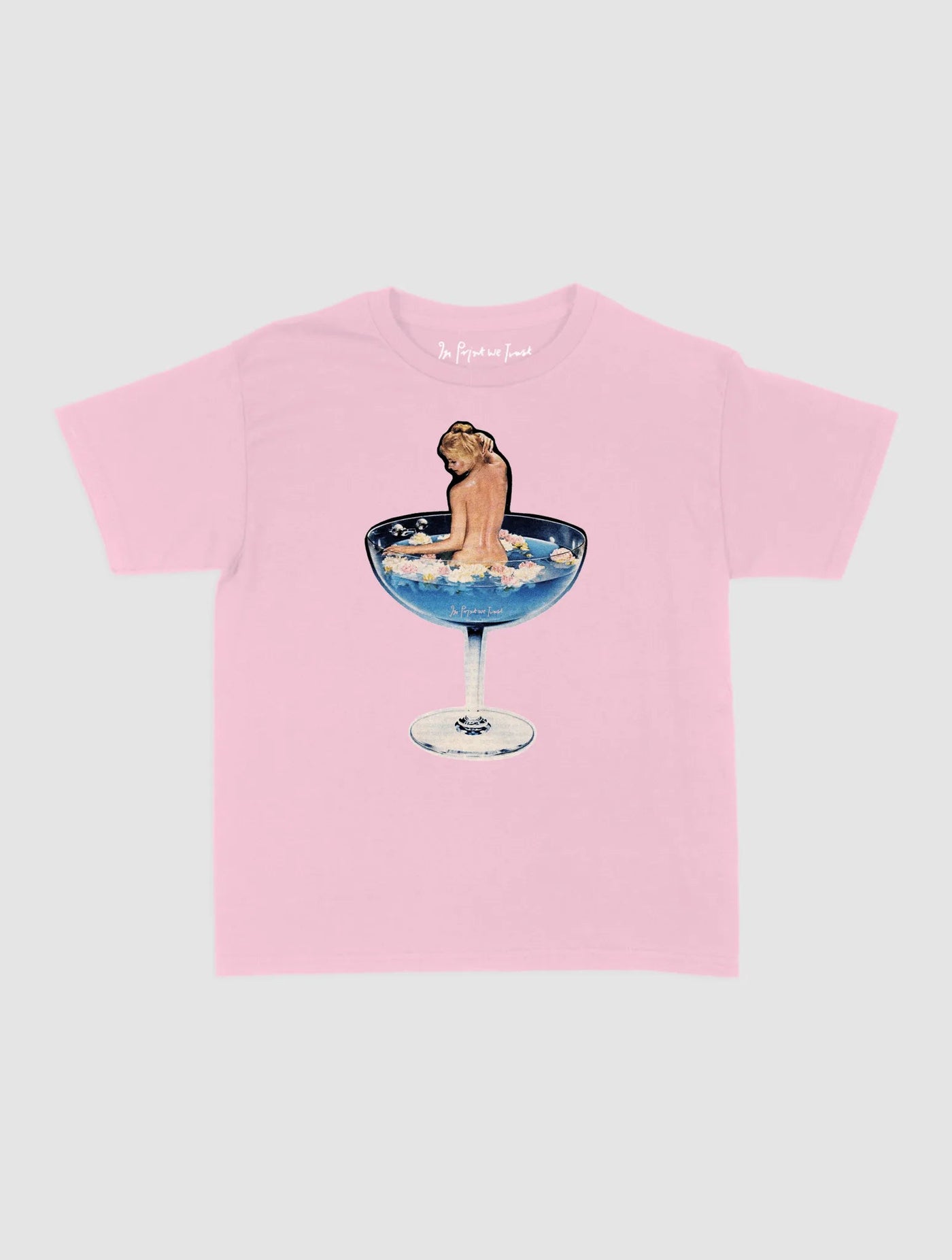 martini girl baby tee - In Print We Trust