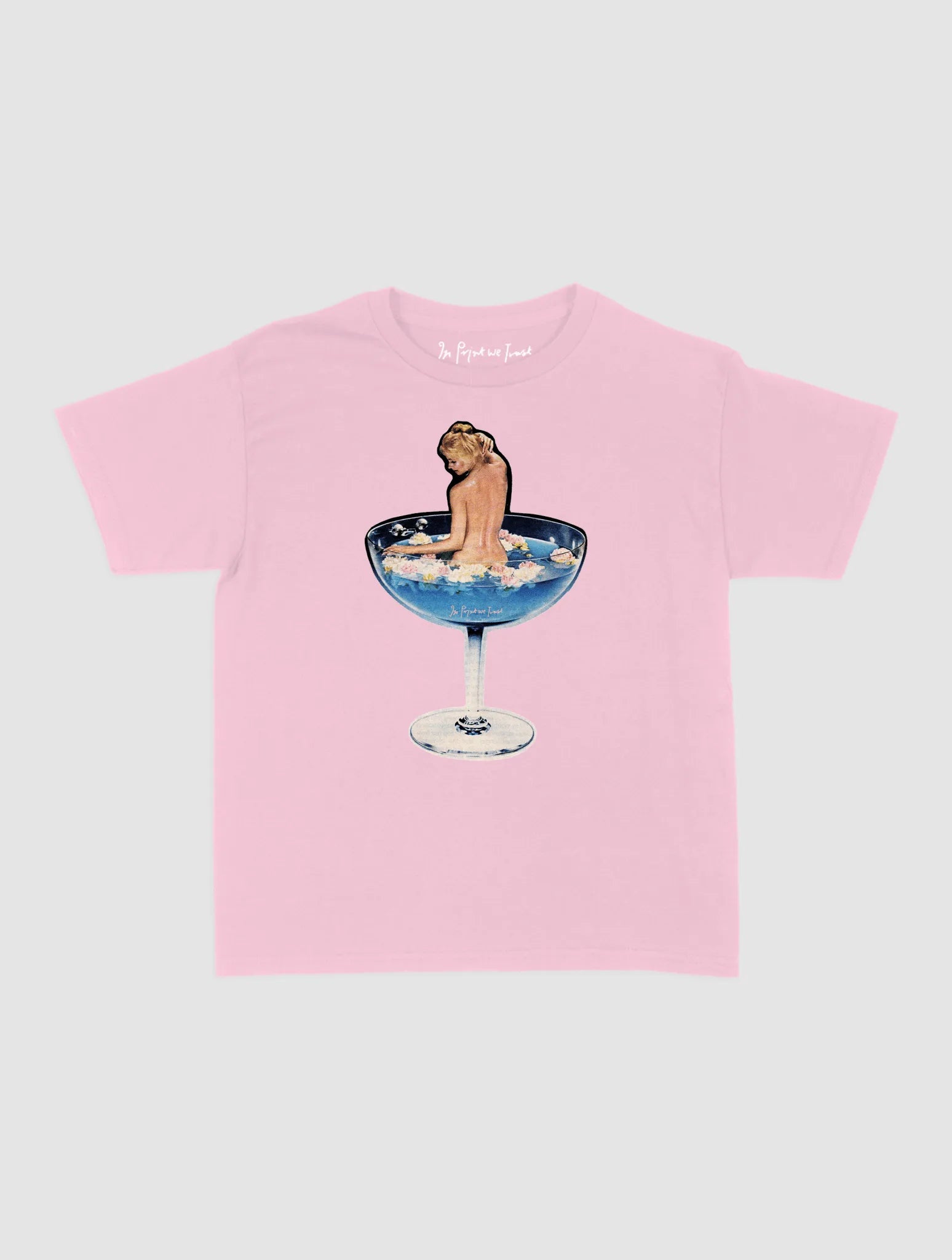 martini girl baby tee - In Print We Trust