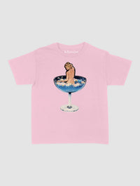 martini girl baby tee - In Print We Trust