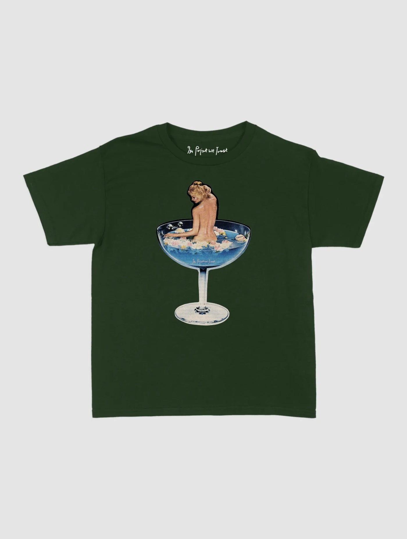 martini girl baby tee - In Print We Trust