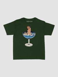 martini girl baby tee - In Print We Trust