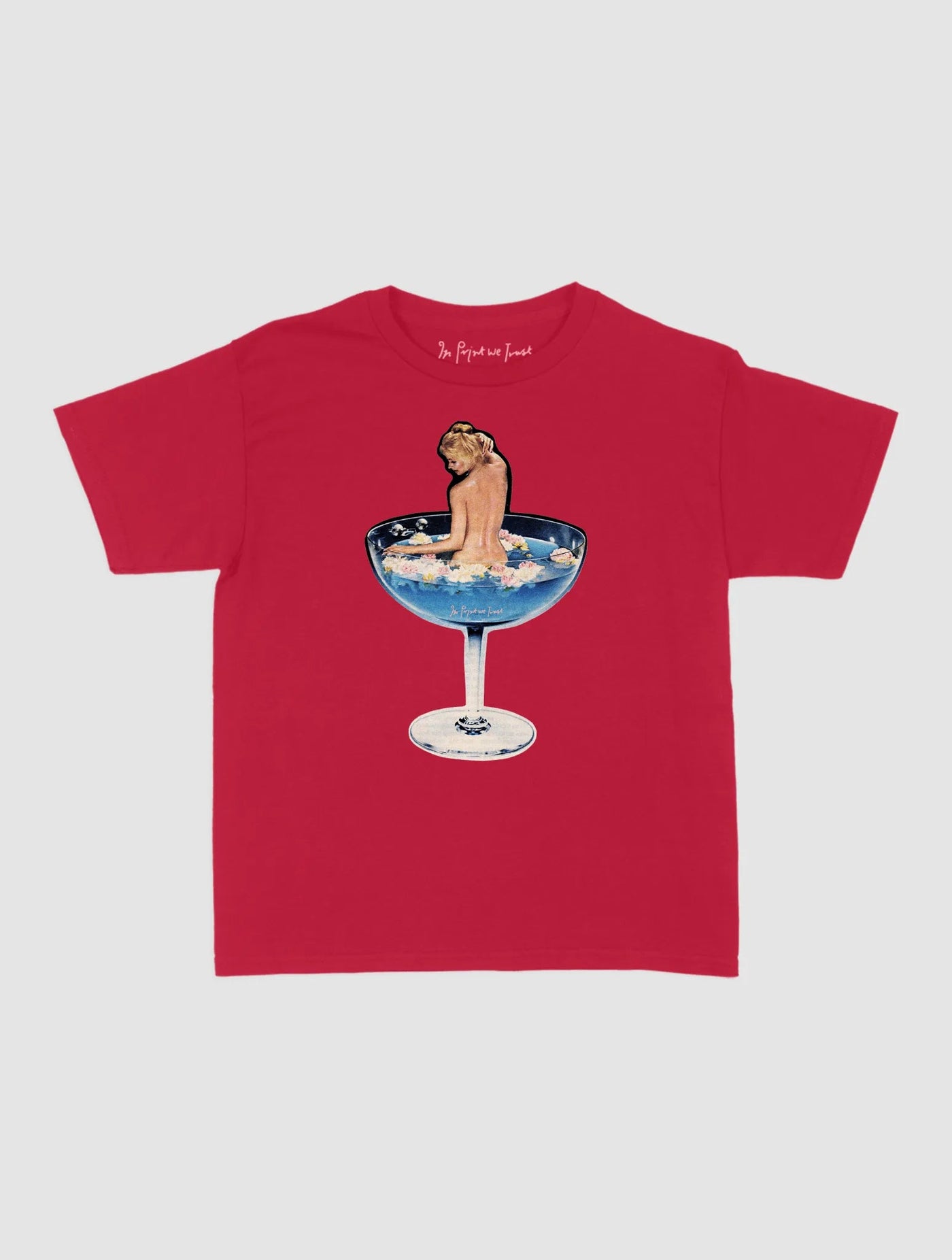 martini girl baby tee - In Print We Trust