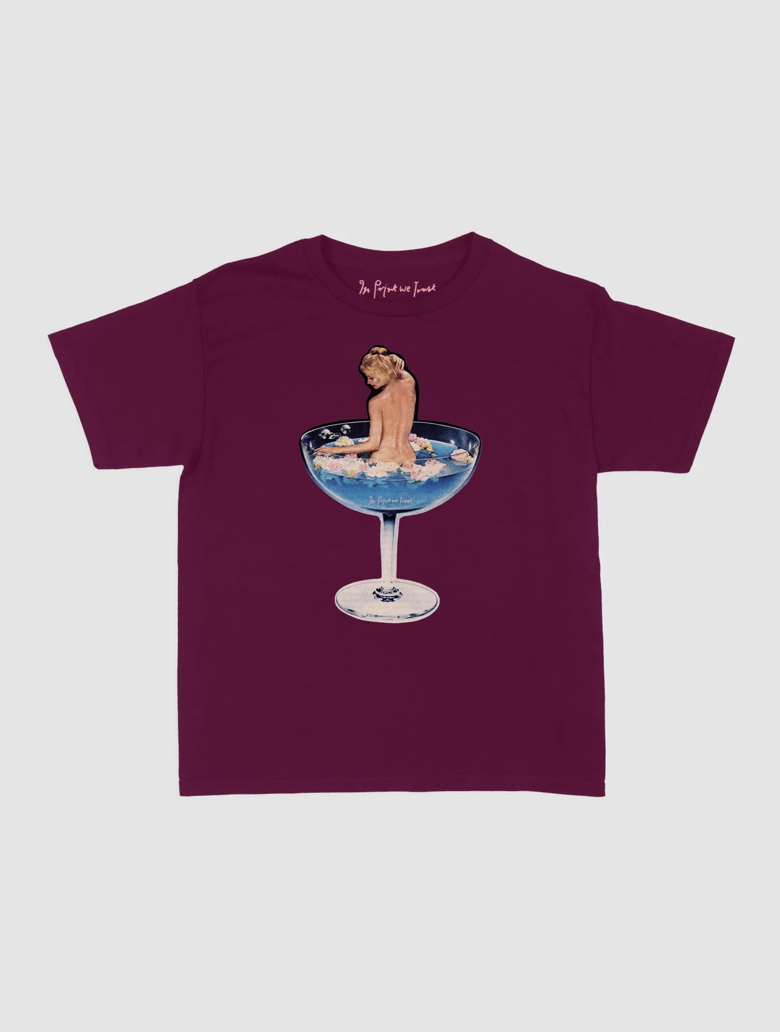 martini girl baby tee - In Print We Trust