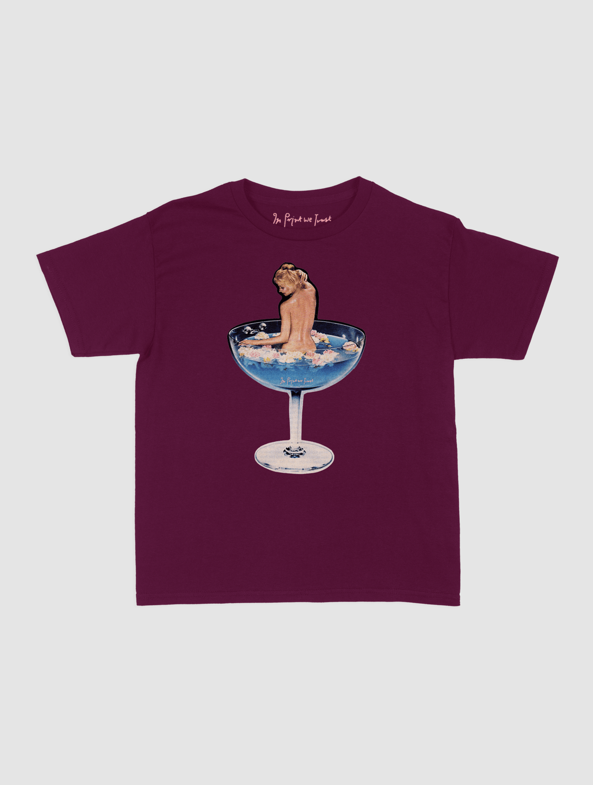 martini girl baby tee - In Print We Trust