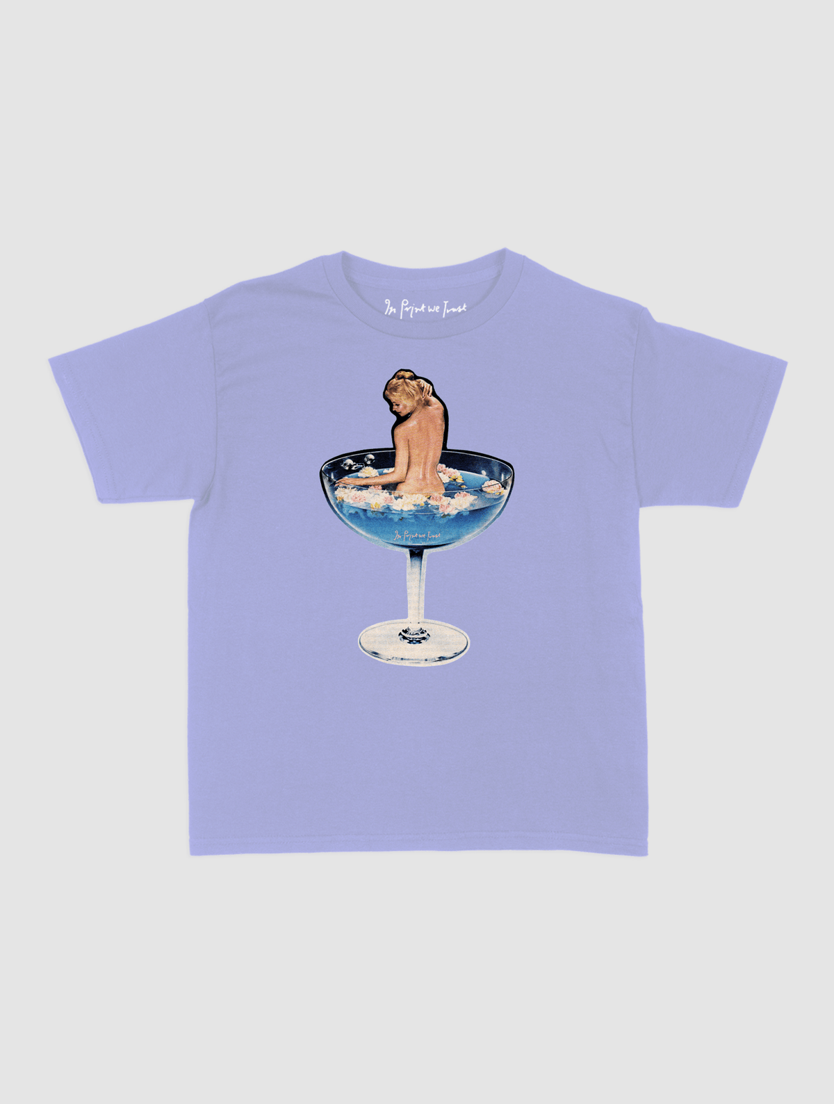 martini girl baby tee - In Print We Trust