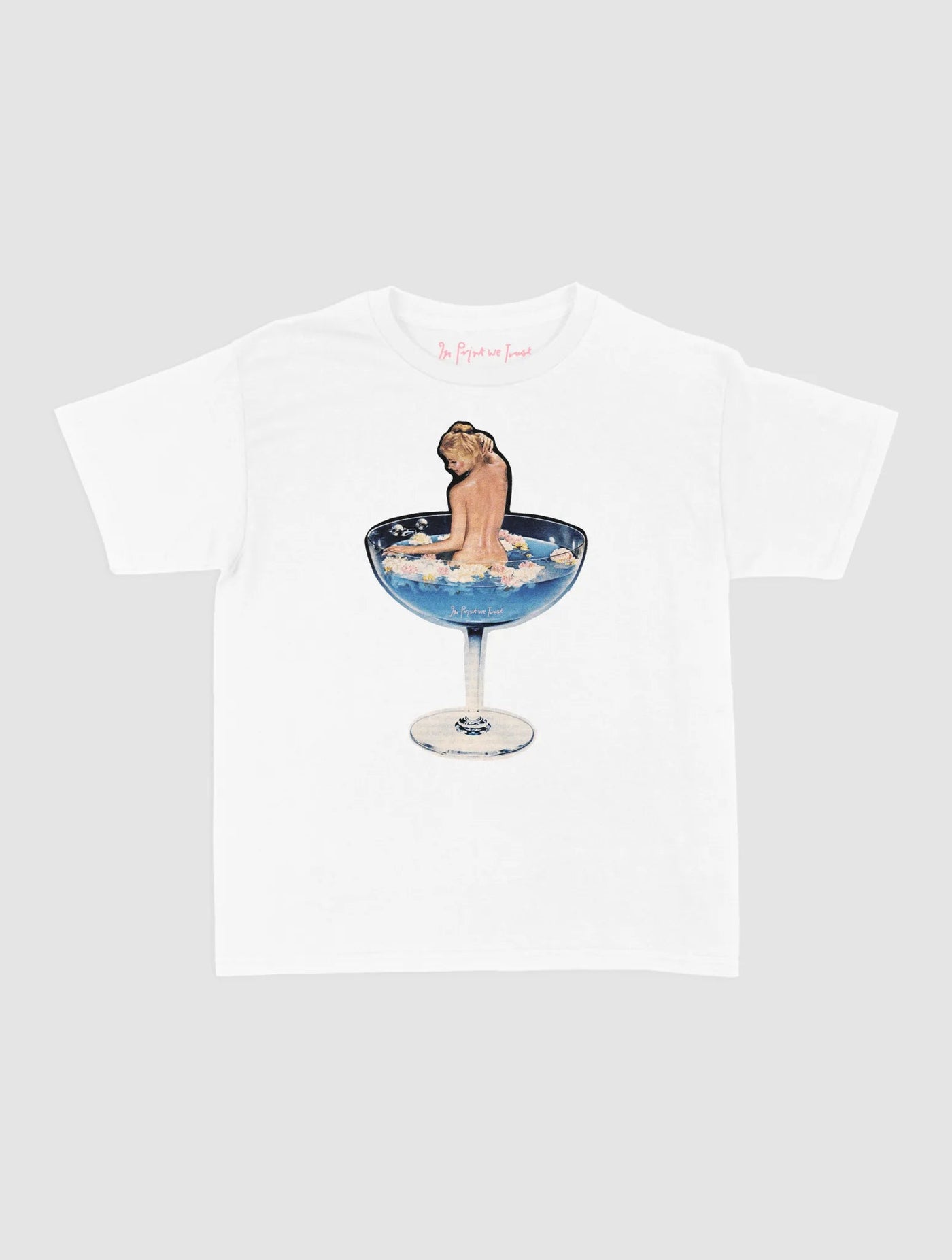 martini girl baby tee - In Print We Trust