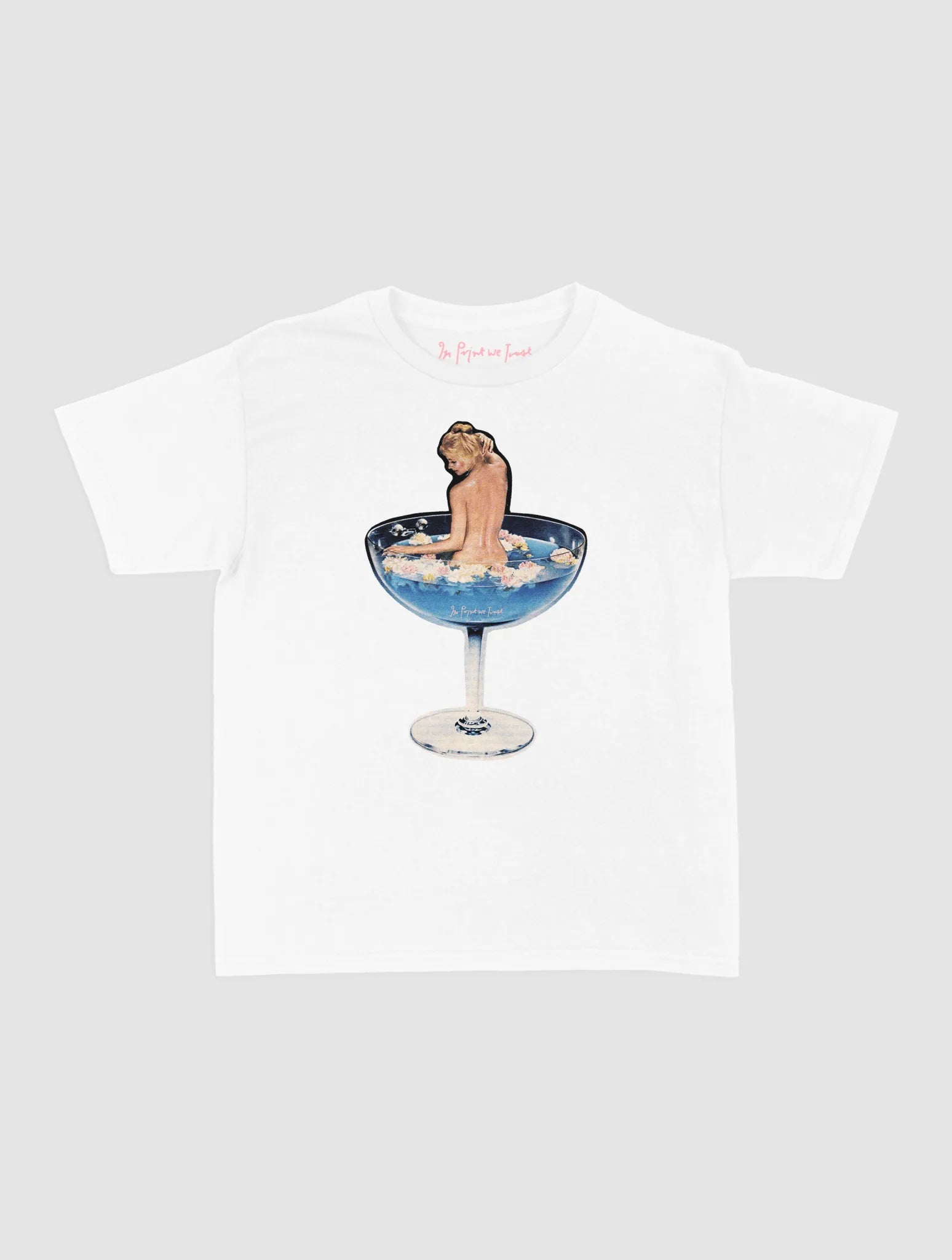 martini girl baby tee - In Print We Trust