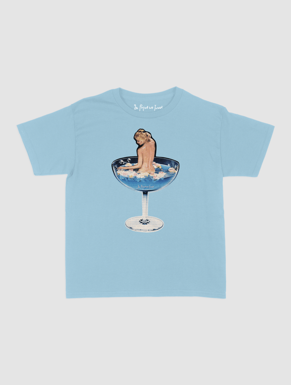 martini girl baby tee - In Print We Trust