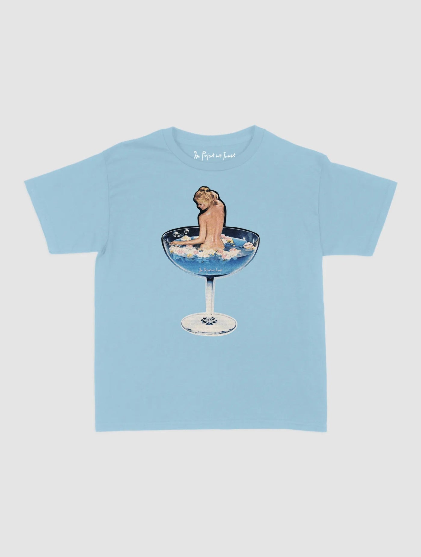 martini girl baby tee - In Print We Trust