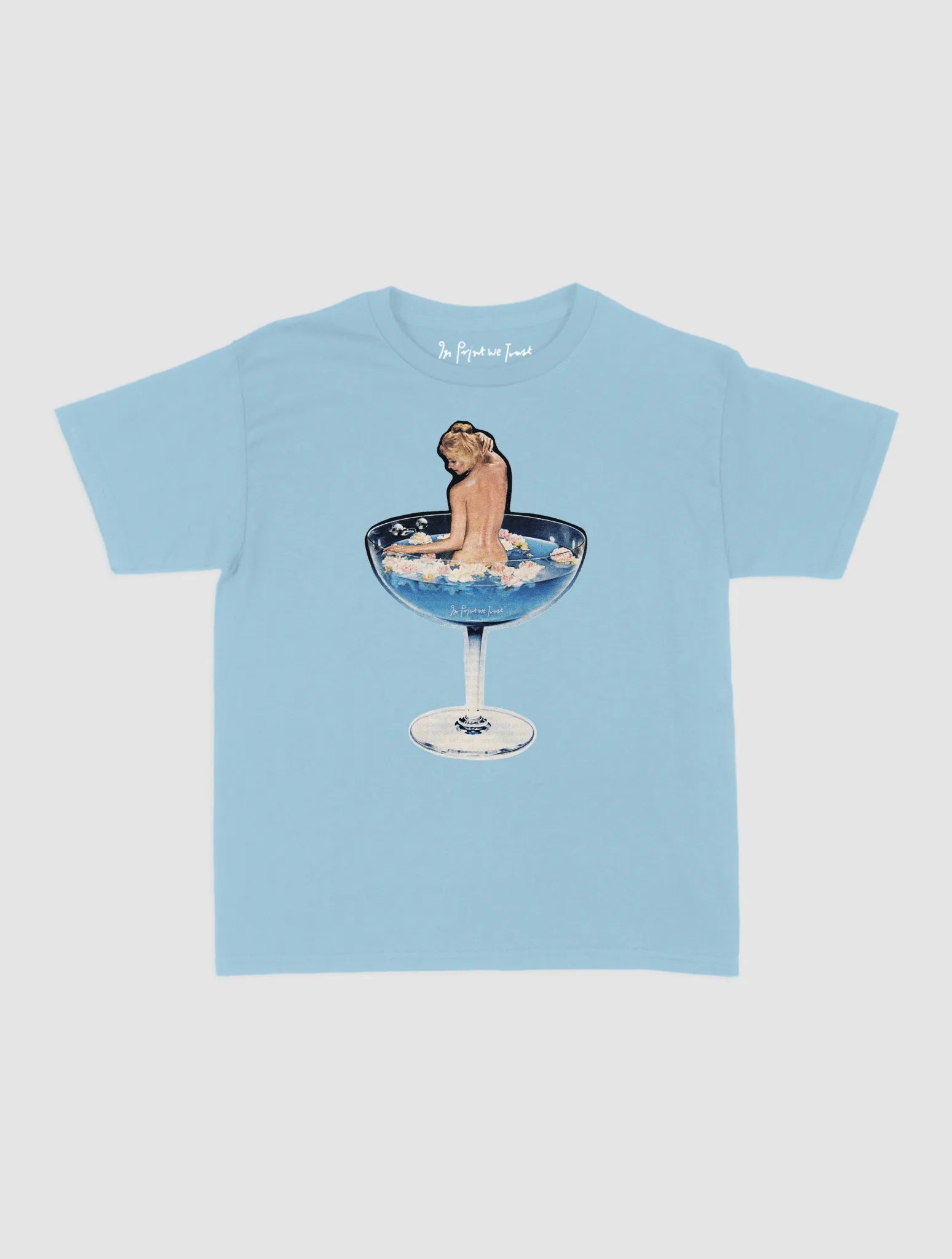 martini girl baby tee - In Print We Trust