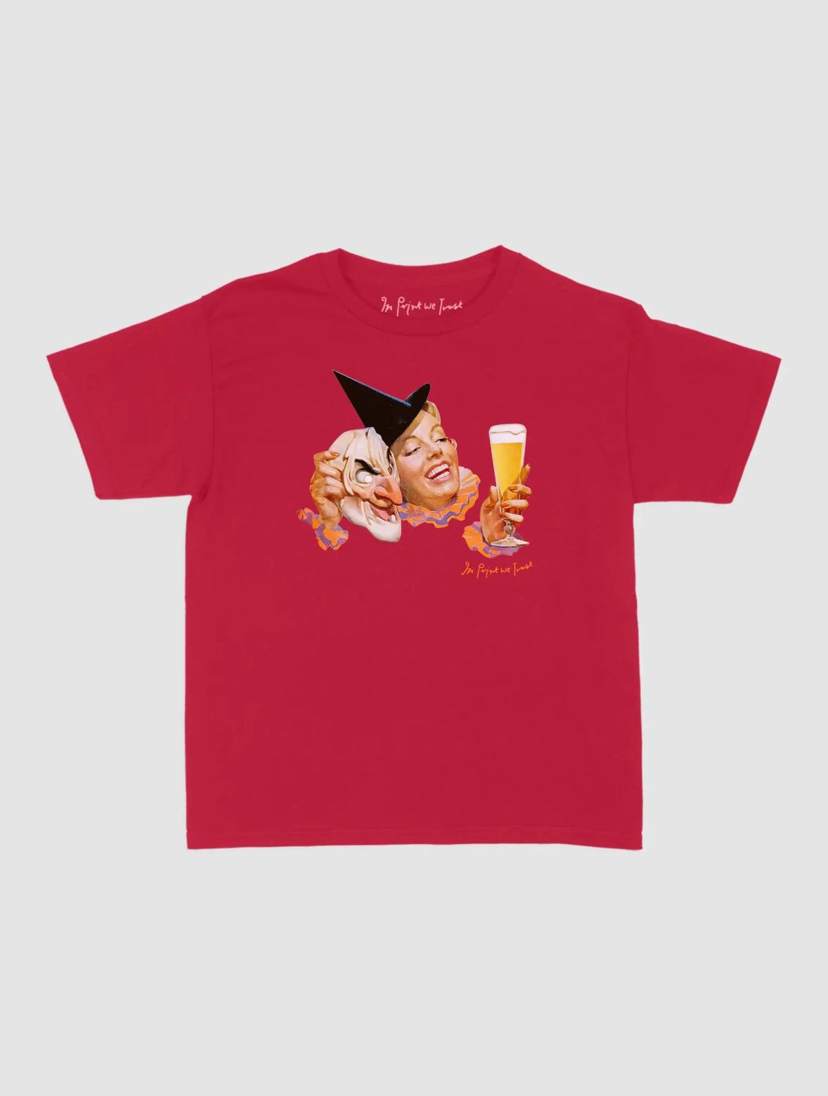 masked lady baby tee - In Print We Trust