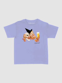 masked lady baby tee - In Print We Trust