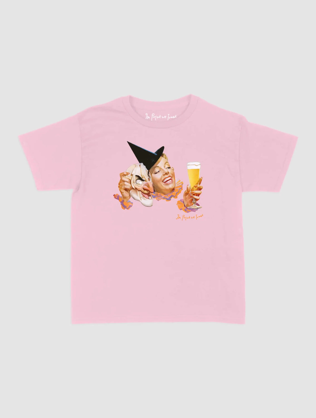 masked lady baby tee - In Print We Trust