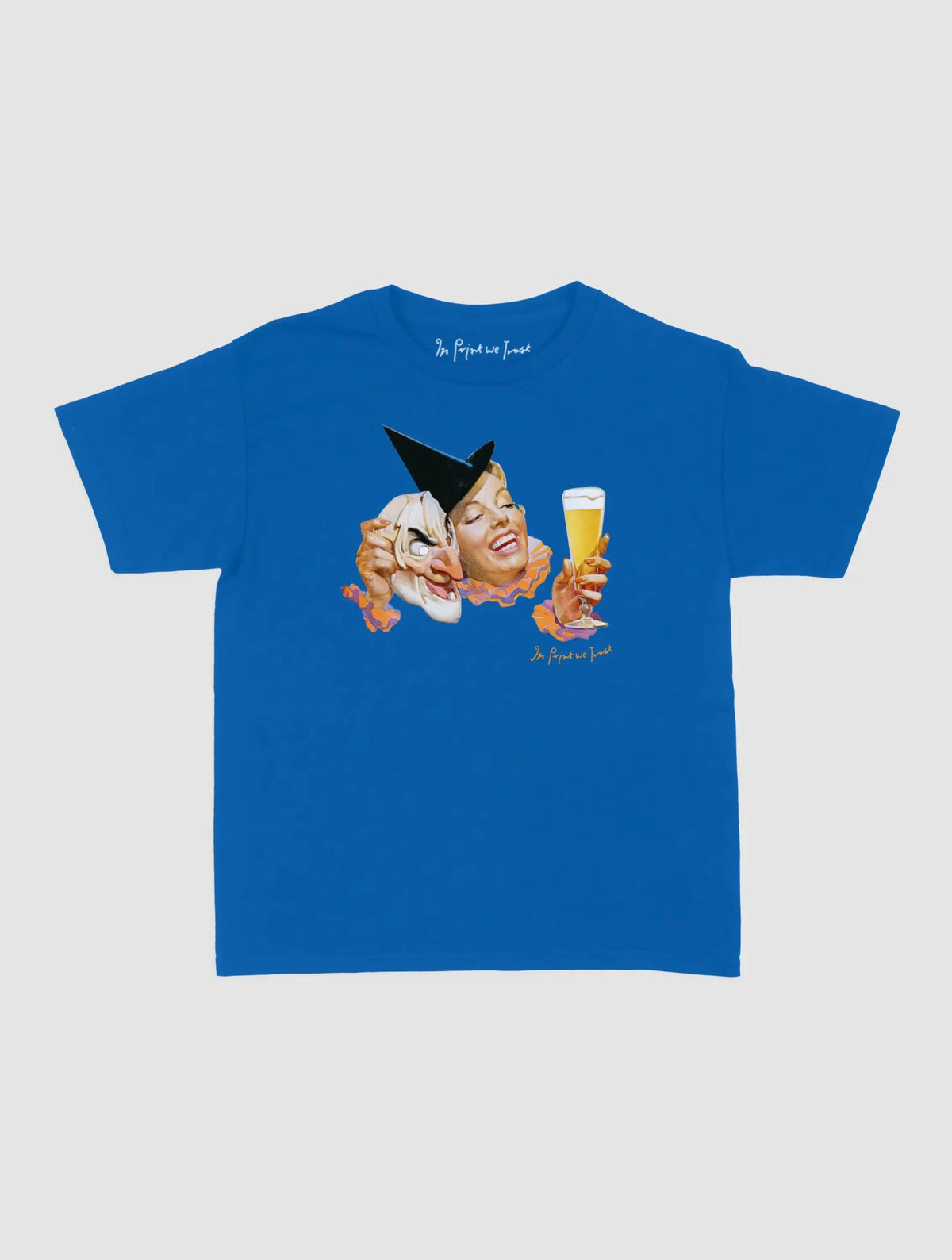 masked lady baby tee - In Print We Trust