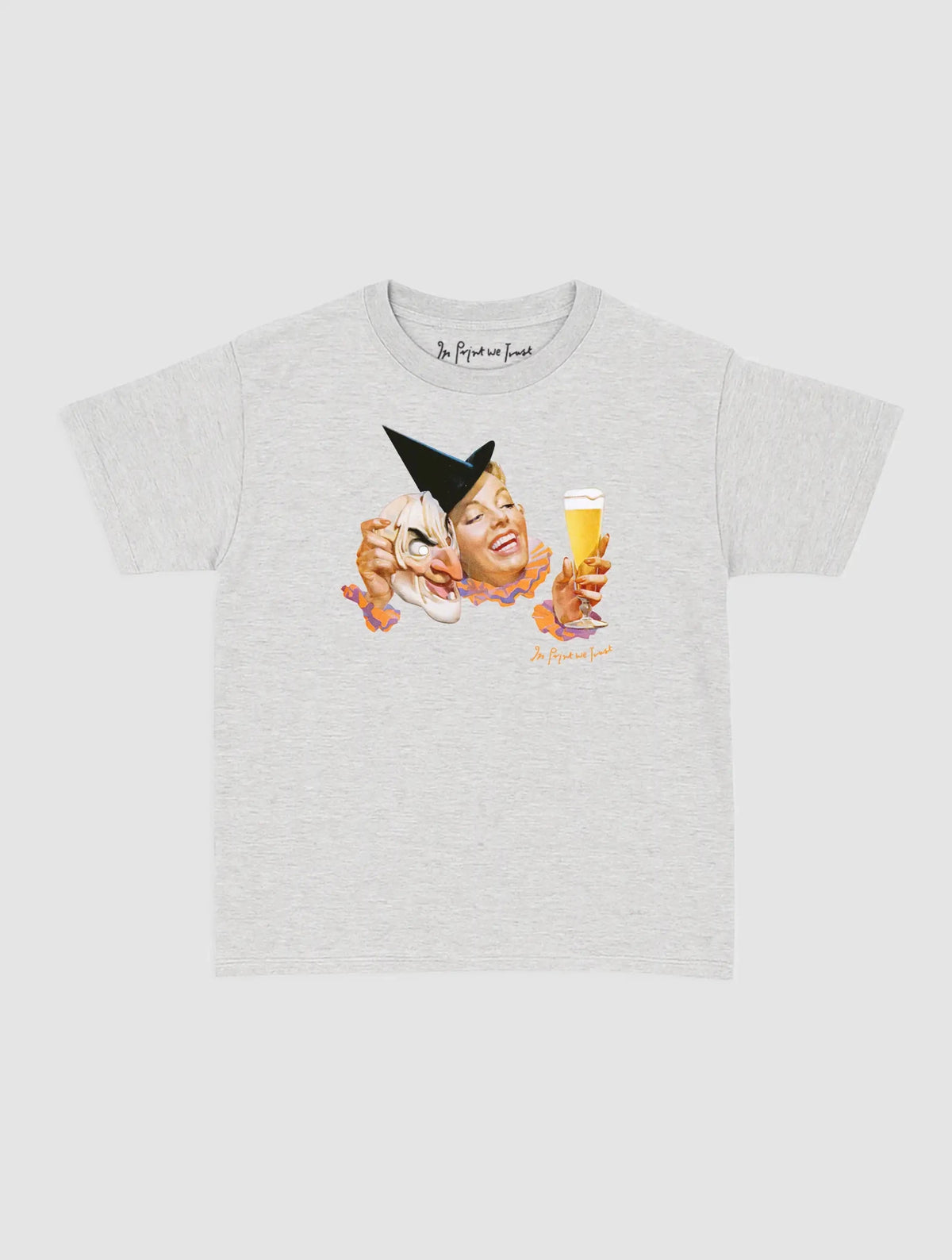 masked lady baby tee - In Print We Trust