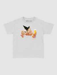masked lady baby tee - In Print We Trust