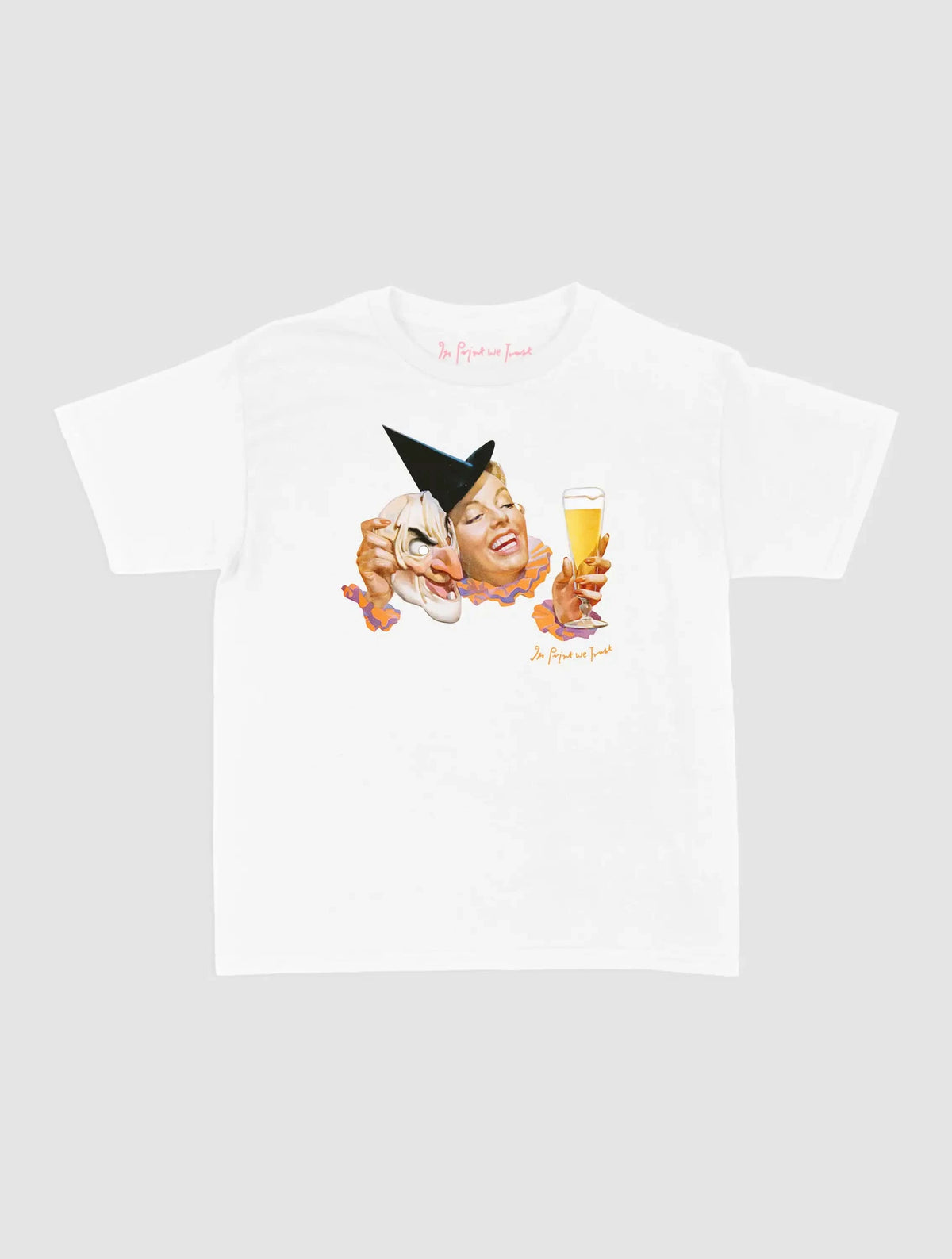 masked lady baby tee