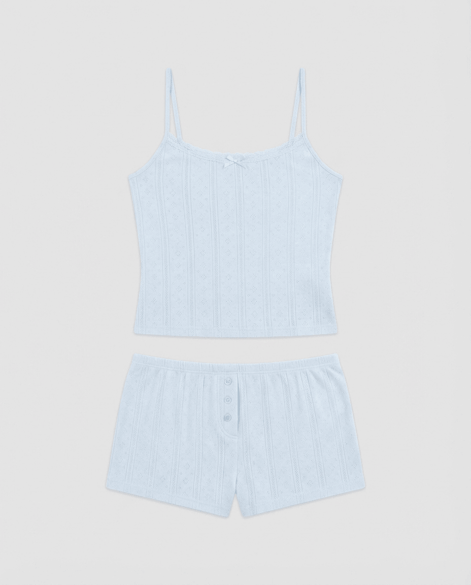 matching cami + short pyjama set - In Print We Trust
