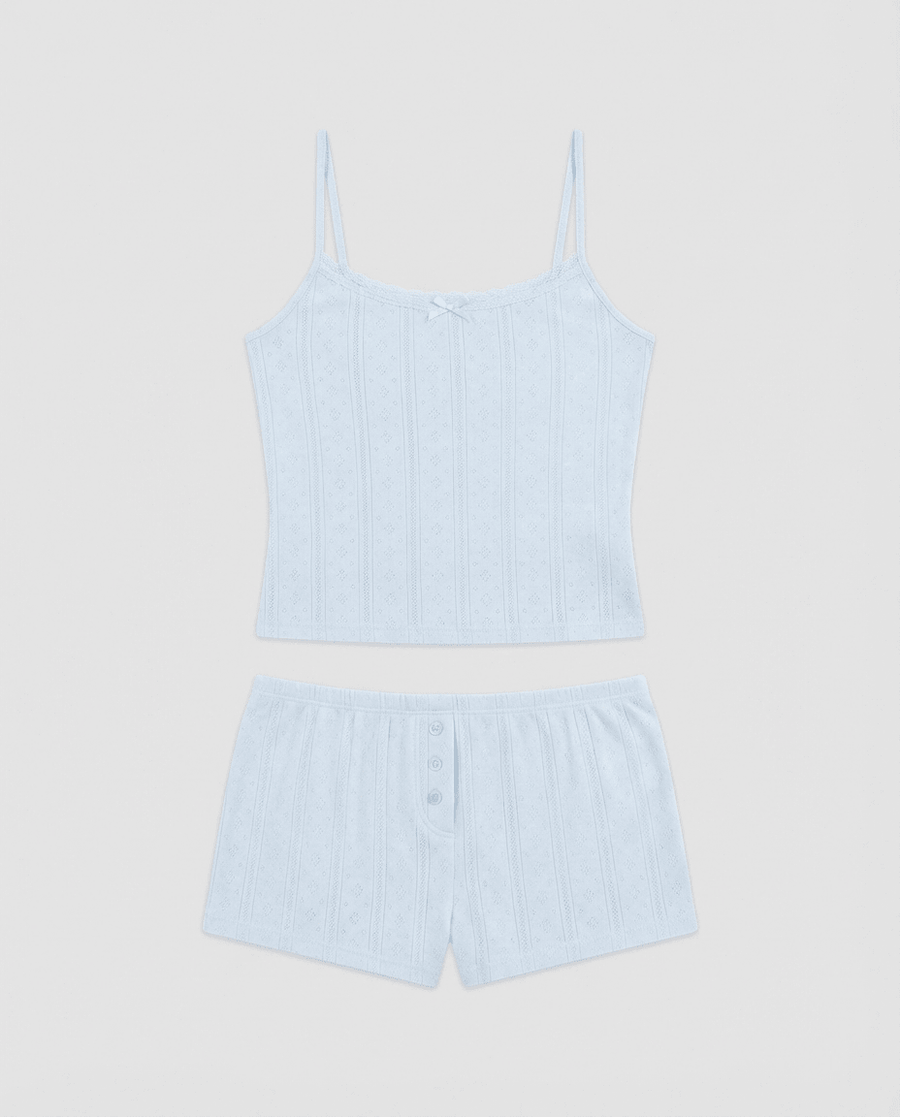 matching cami + short pyjama set - In Print We Trust