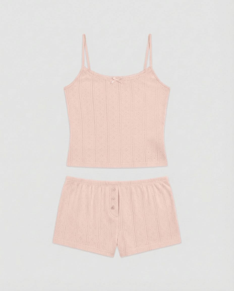matching cami + short pyjama set - In Print We Trust