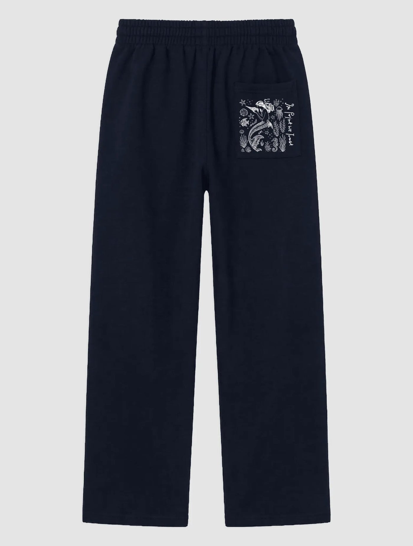 mermaid navy sweatpants - In Print We Trust