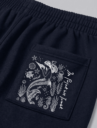 mermaid navy sweatpants - In Print We Trust
