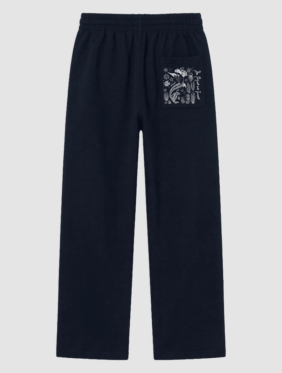 mermaid navy sweatpants - In Print We Trust