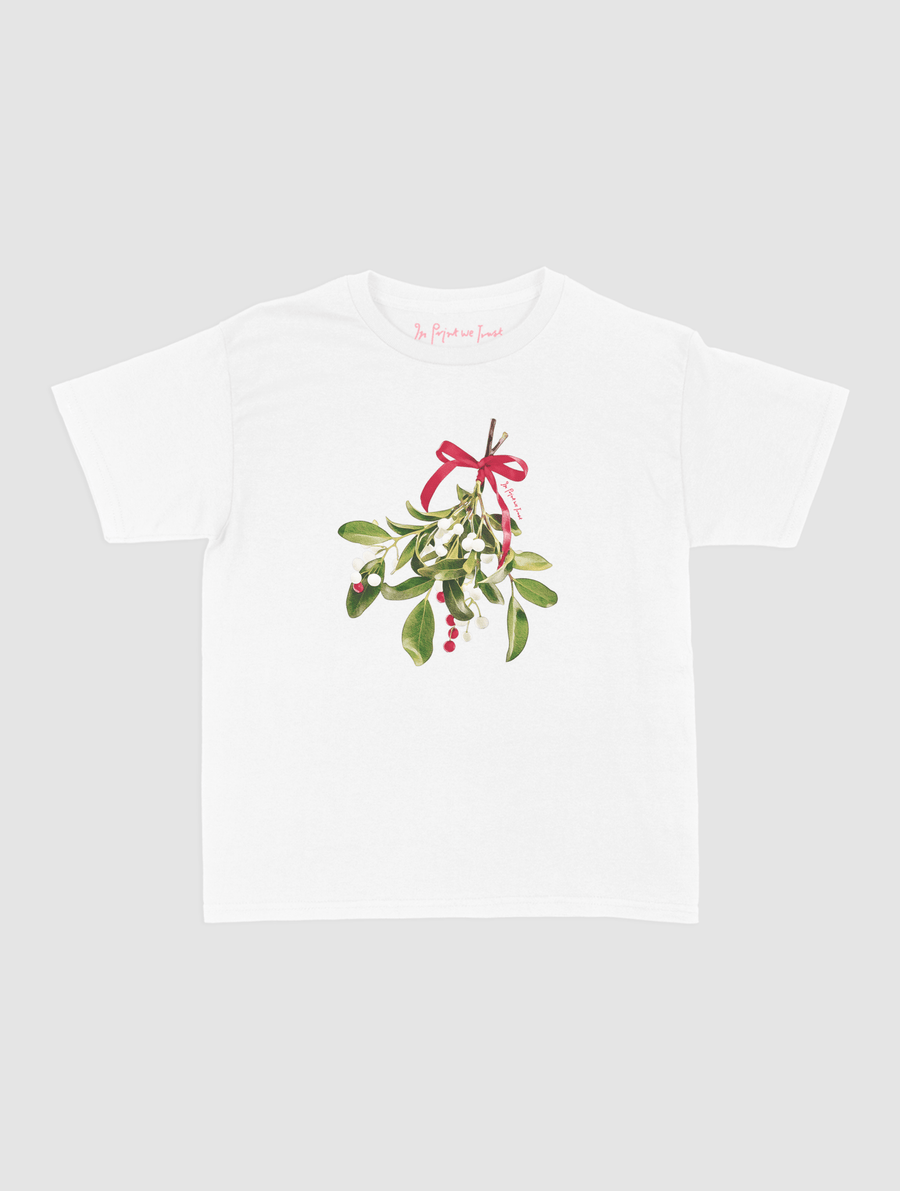 mistletoe baby tee - In Print We Trust