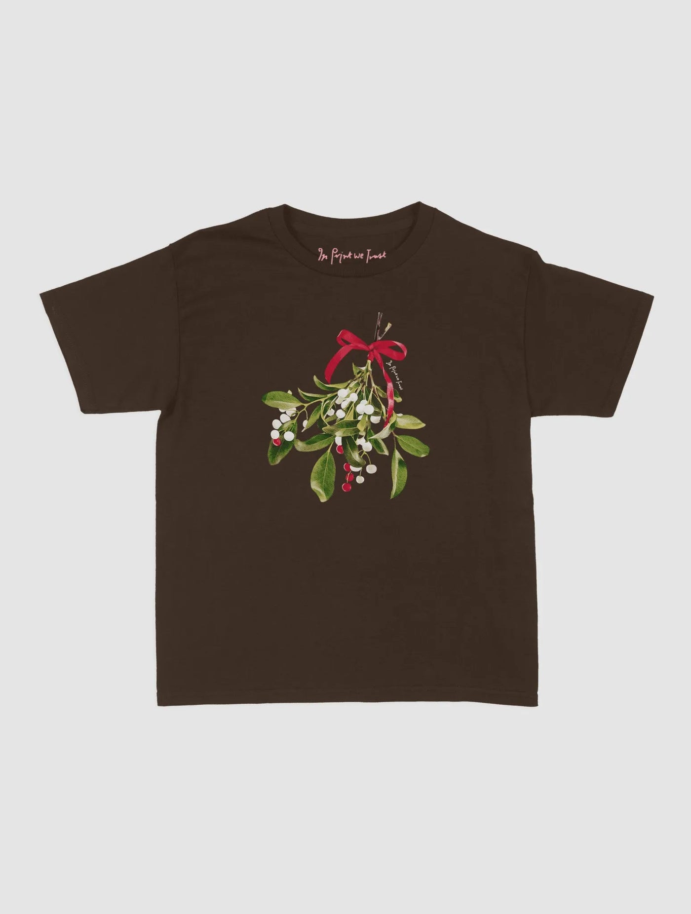 mistletoe baby tee - In Print We Trust