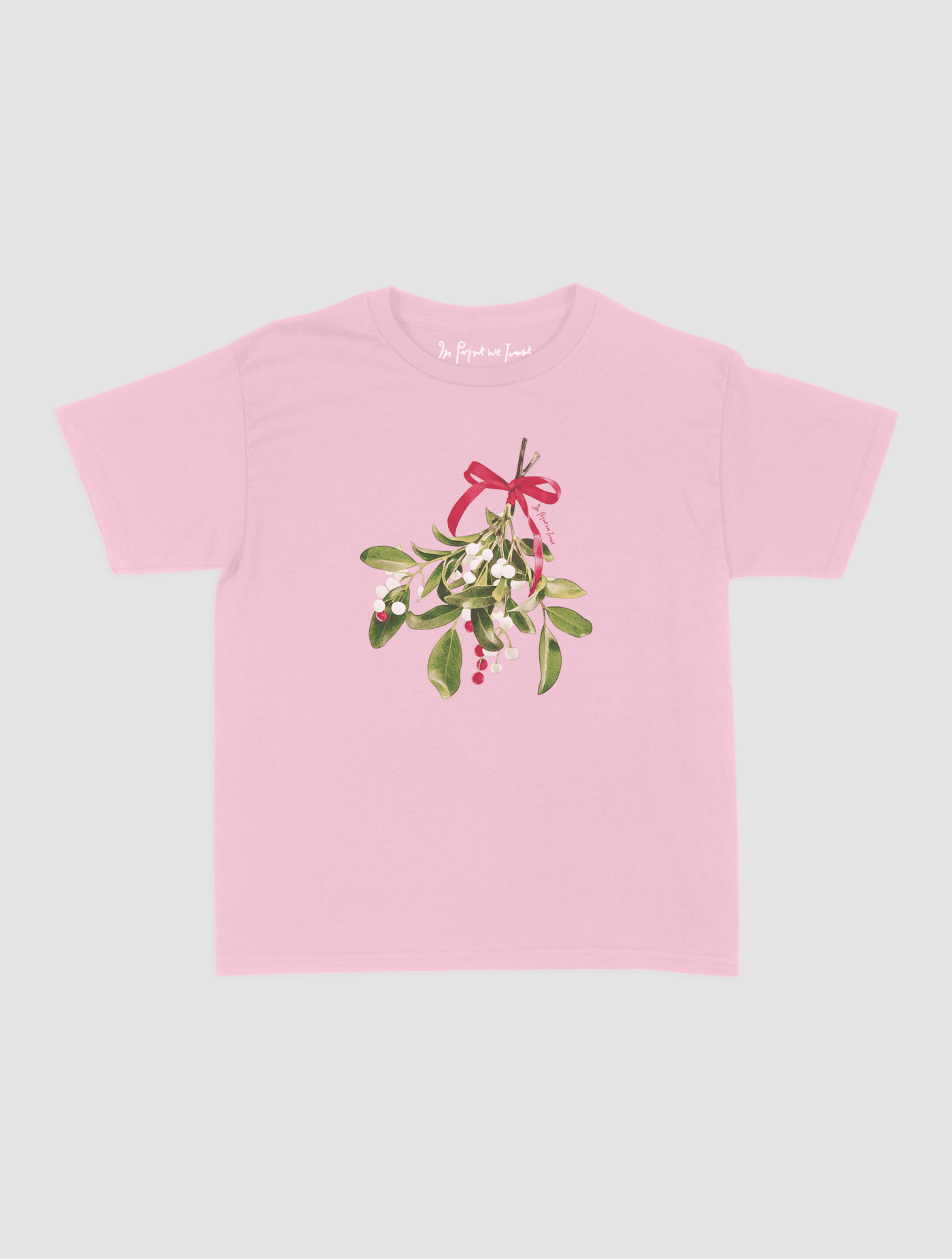 mistletoe baby tee - In Print We Trust