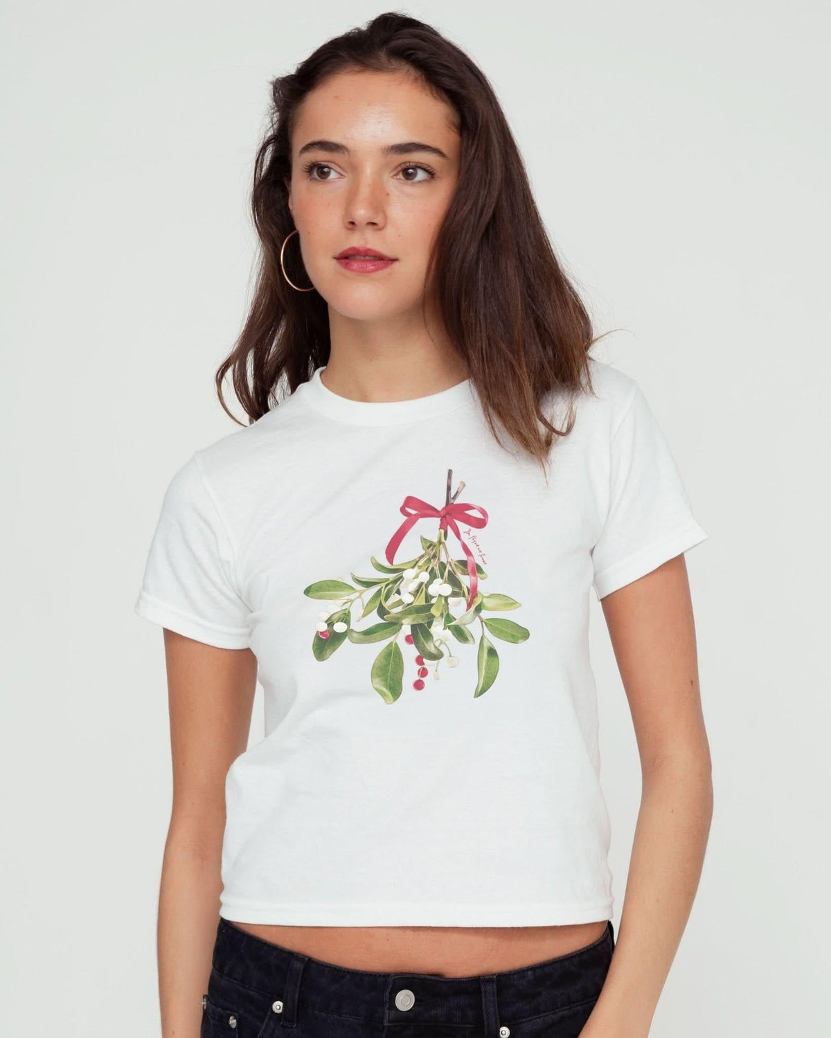 mistletoe baby tee - In Print We Trust